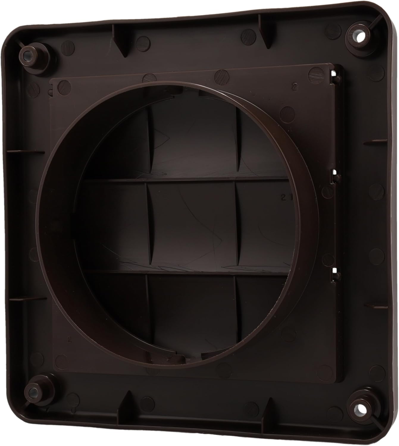 Supplying Demand 60605 Clothes Dryer Brown Louver Vent Hood Replacement for 4 Inch Duct
