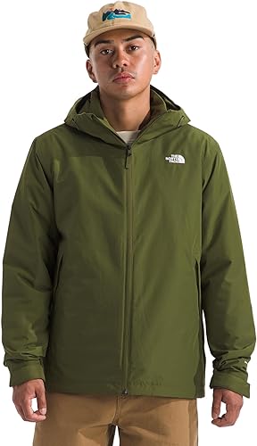 The North Face Men's Carto Mono Triclimate Hooded Jacket (Standard & Big Size) - 3-In-1, Waterproof Shell, Wind Resistant, Woodland Green, 3X-Large