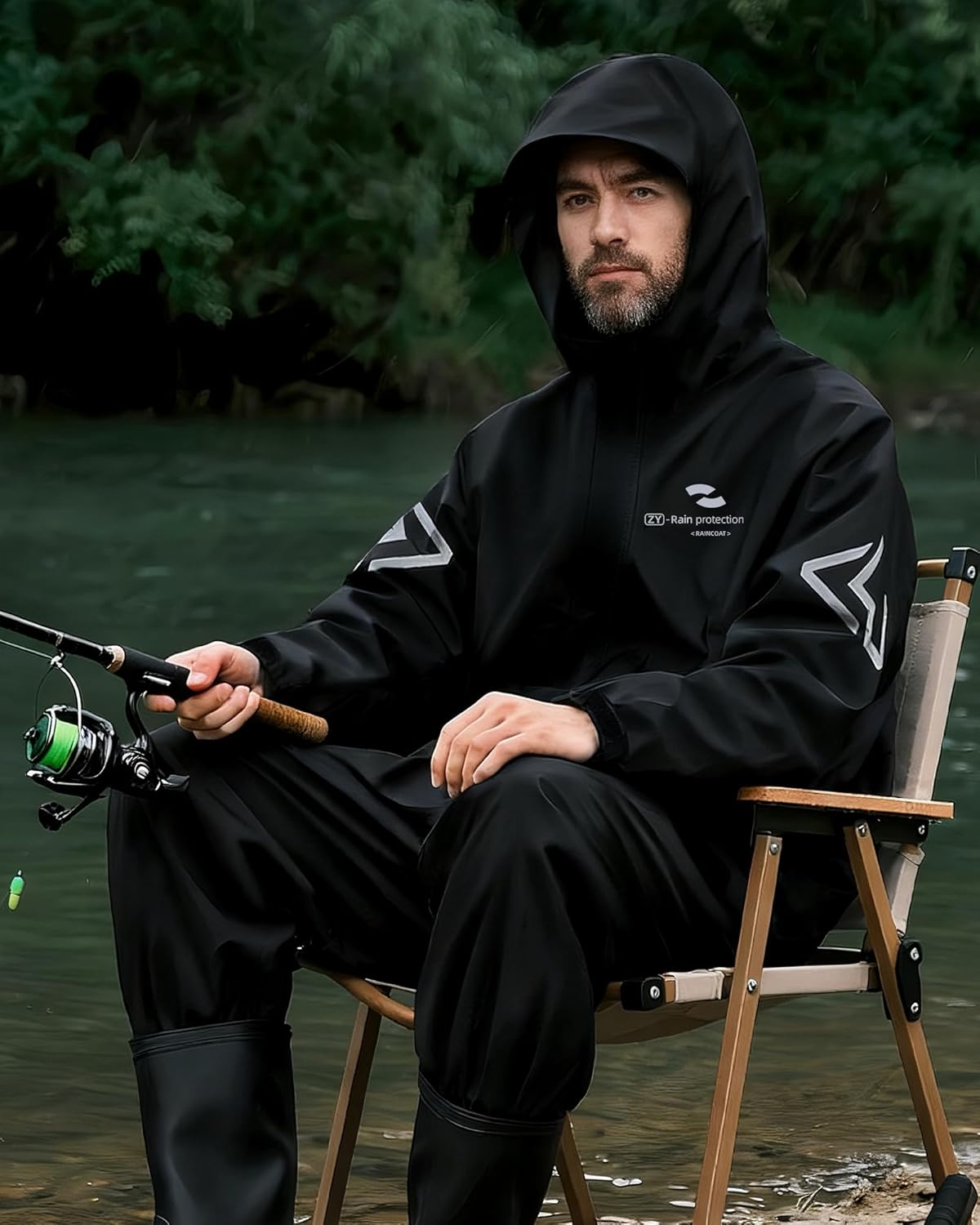 Rain Suits for Men Women Waterproof Raincoat Lightweight Breathable Hooded Jacket and Pant for Fishing Hiking - Image 6