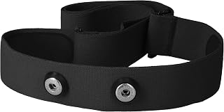 kwmobile 心拍計用チェストストラップ Garmin HRM/Polar H1 H10 H9 H7 / Wahoo対応 - 交換チェストベルト バンド ナイロン製 黒色