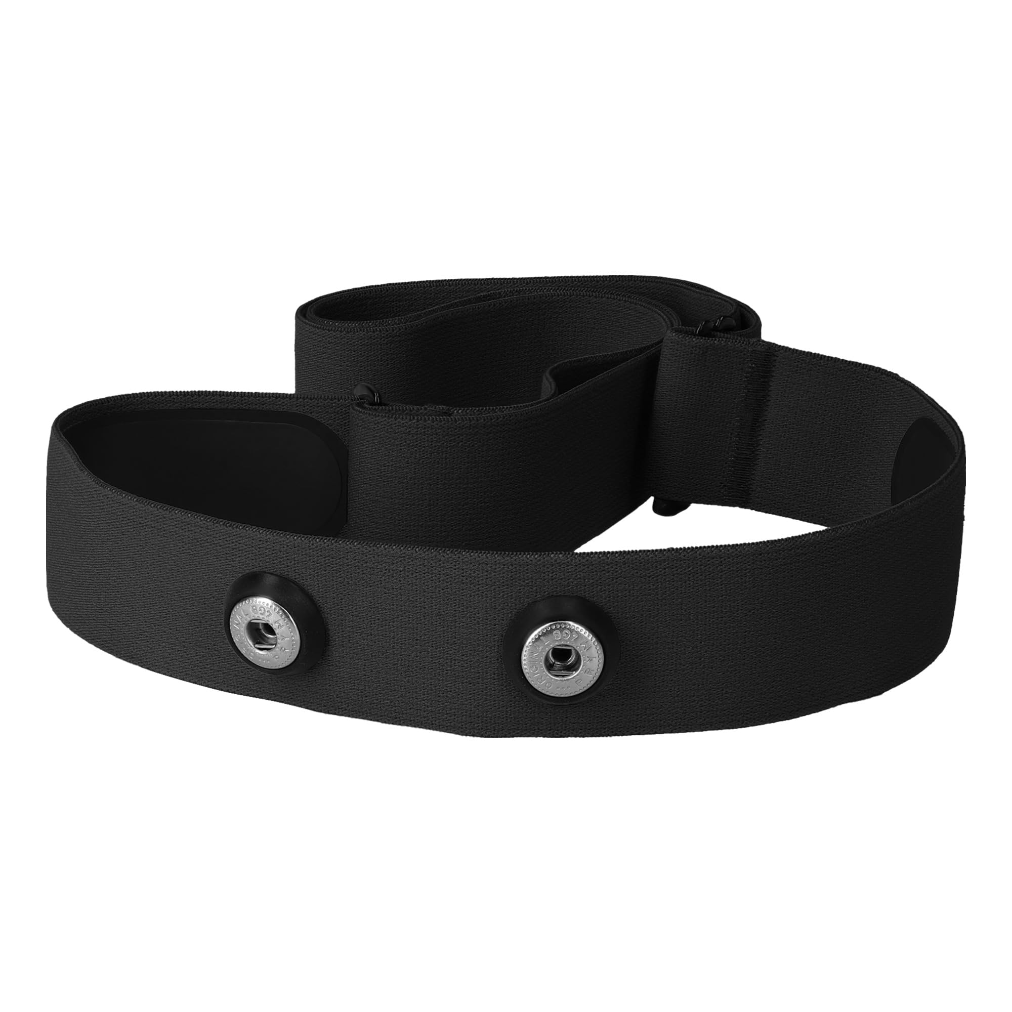 kwmobile Chest strap for Garmin HRM/Polar H1 H10 H9 H7 / Wahoo - Heart Rate Monitor Replacement Pulse Belt - Nylon Black