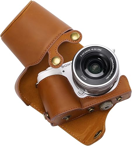 XEVN - Funda para Sony ZV-E10, funda para Sony ZV-E10, funda de piel sintética de alta calidad para cámara Sony Alpha ZV-E10 Fit 0.630-1.969 in