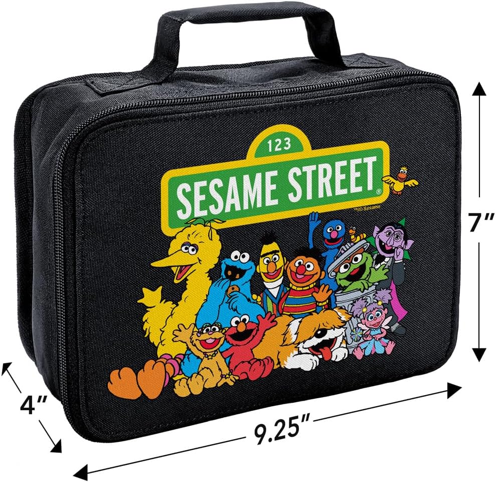 LOGOVISION Sesame Street Gang'S Together Insulated Soft Sided Lunch Box - Reusable Lunch Bag For School Office Work, BPA Free, 10"x8" - Image 2