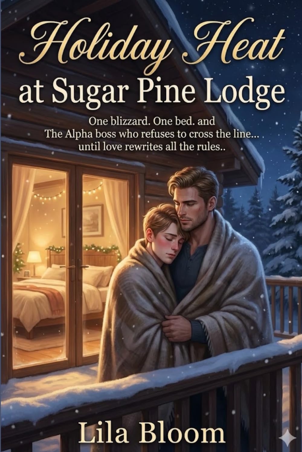 Holiday Heat at Sugar Pine Lodge: One blizzard. One bed. And the Alpha Boss who Refuses to Cross the Line… Until Love Rewrites all the Rules.: (A Snowed-In Boss/Employee Omegaverse Christmas Romance)