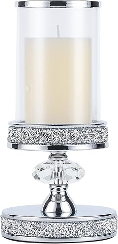 Portavelas para velas de pilar, portavelas de pilar para bodas, mesa de comedor de café, Navidad, centros de mesa, decoración del hogar (1 bola de