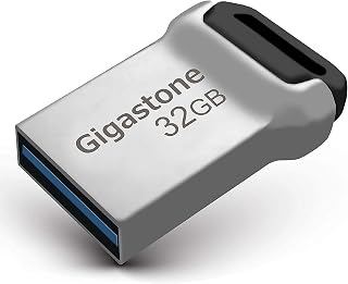 Gigastone Z90 32GB USB 3.2 Gen1 Flash Drive, Mini Fit Metal Waterproof Compact Pen Drive, Reliable Performance Thumb Drive, USB 2.0 / USB 3.0 / USB 3.1 Compatible