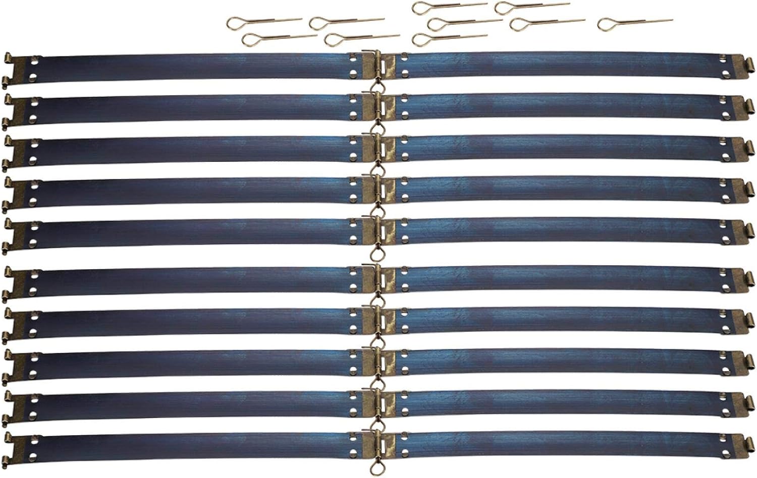 Pssopp Sewing Purse Flex Frame, Internal Metal DIY Bag, 10Pcs Metal Internal Flex Frames Kiss Clasp Bag Purse Frame for Craft Bag Purse Wallets Hinges