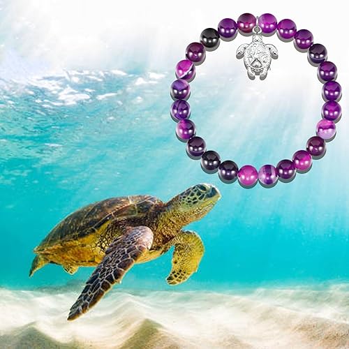 Miniatura 5 de MollyQueen Pulsera de tortuga marina, regalos para amantes de las tortugas, regalos de tortuga marina, joyería inspiradora de Navidad, regalo de