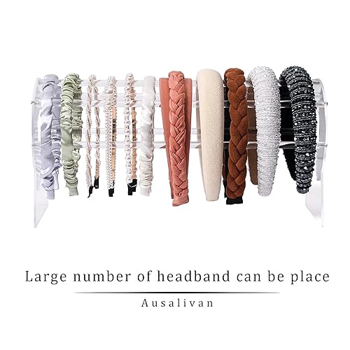 Miniatura 3 de Ausalivan Organizador de diadema de acrílico, soporte de exhibición para la diadema, soporte de orejas de Mickey y Minnie de Disney, estante