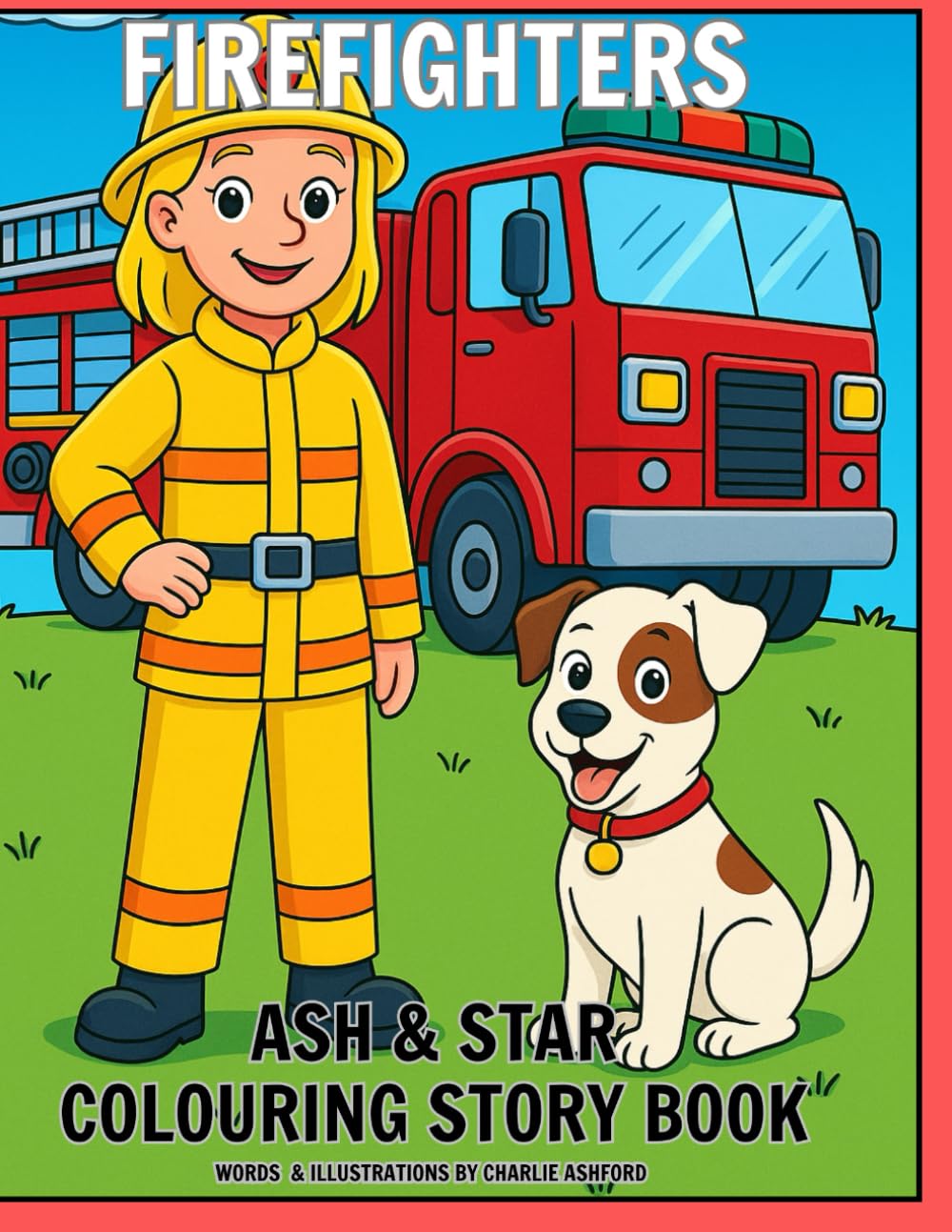 Firefighters Ash & Star Colouring Story Book