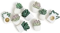 Vista 2 de U Brands Succulent Push Pins Set, Office Supplies, Three Assorted Styles, 9 Count