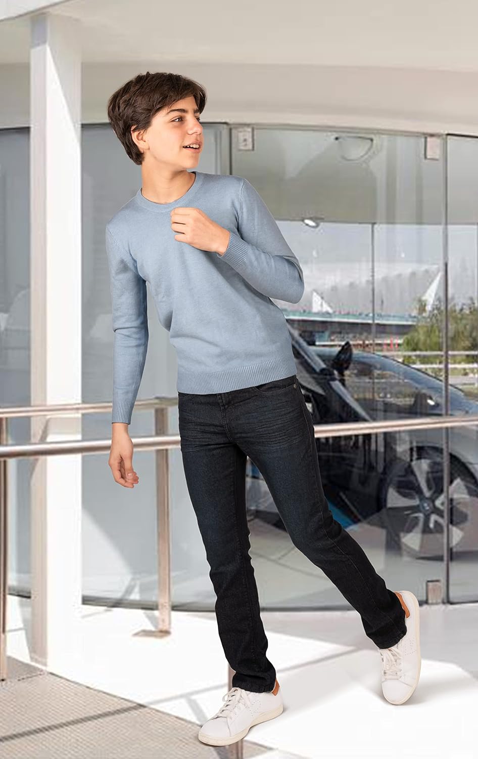 X RAY Boys Crewneck Sweater (XS - XXL), School Uniform Big Boys' & Little Kids Youth Crew Neck Long Sleeve Pullover - Image 3