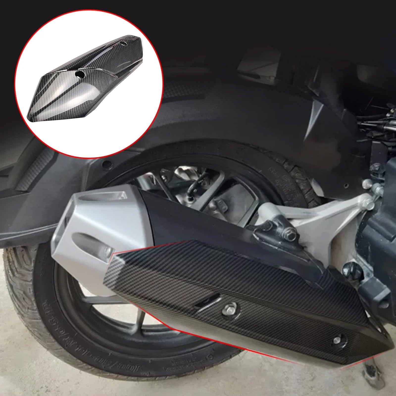 Scudo Termico Marmitta Moto Scudo Tubo Di Scarico - Foto 6