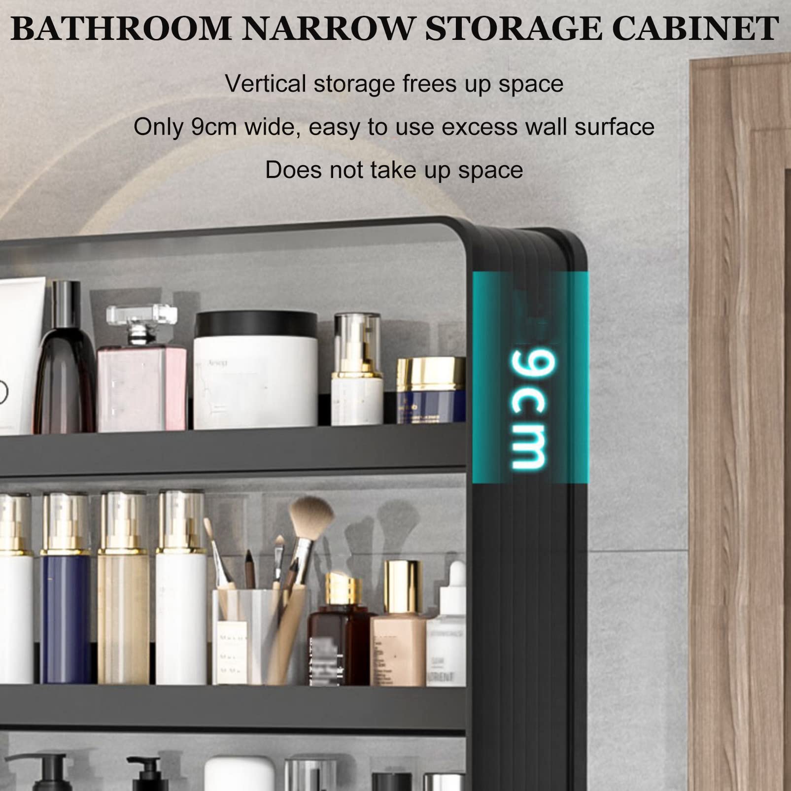 Badkamer Plank Hout Douche Organizer Geen Boren Shampoo Houder voor Douche Hoek Zelfklevende Wandmontage voor Badkamer Wc, 2 Tier