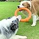 LaRoo Hundespielzeug Hunde Frisbee Hundefitness Ring - Unzerstörbare Flugscheibe Extra Dick - Schwimmendes Hundespielzeug für Outdoor, Training, Sommeraktivitäten für Große Hunde (Orange)