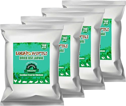 Vista 45 de Gusanos de harina secos, gusanos de harina a granel con alto contenido de proteínas, 22 libras, 100% sin OMG para aves, pollos, tortugas, peces