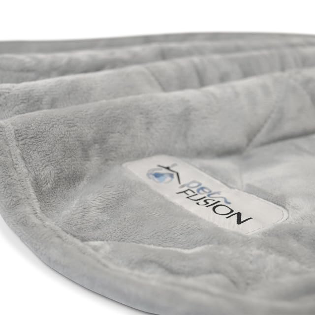 Foto 3 de 7 de PetFusion Premium Plus X-Large Dog Blanket (148 x 122 CM). Reversible Gray Micro Plush. [100% poliéster…