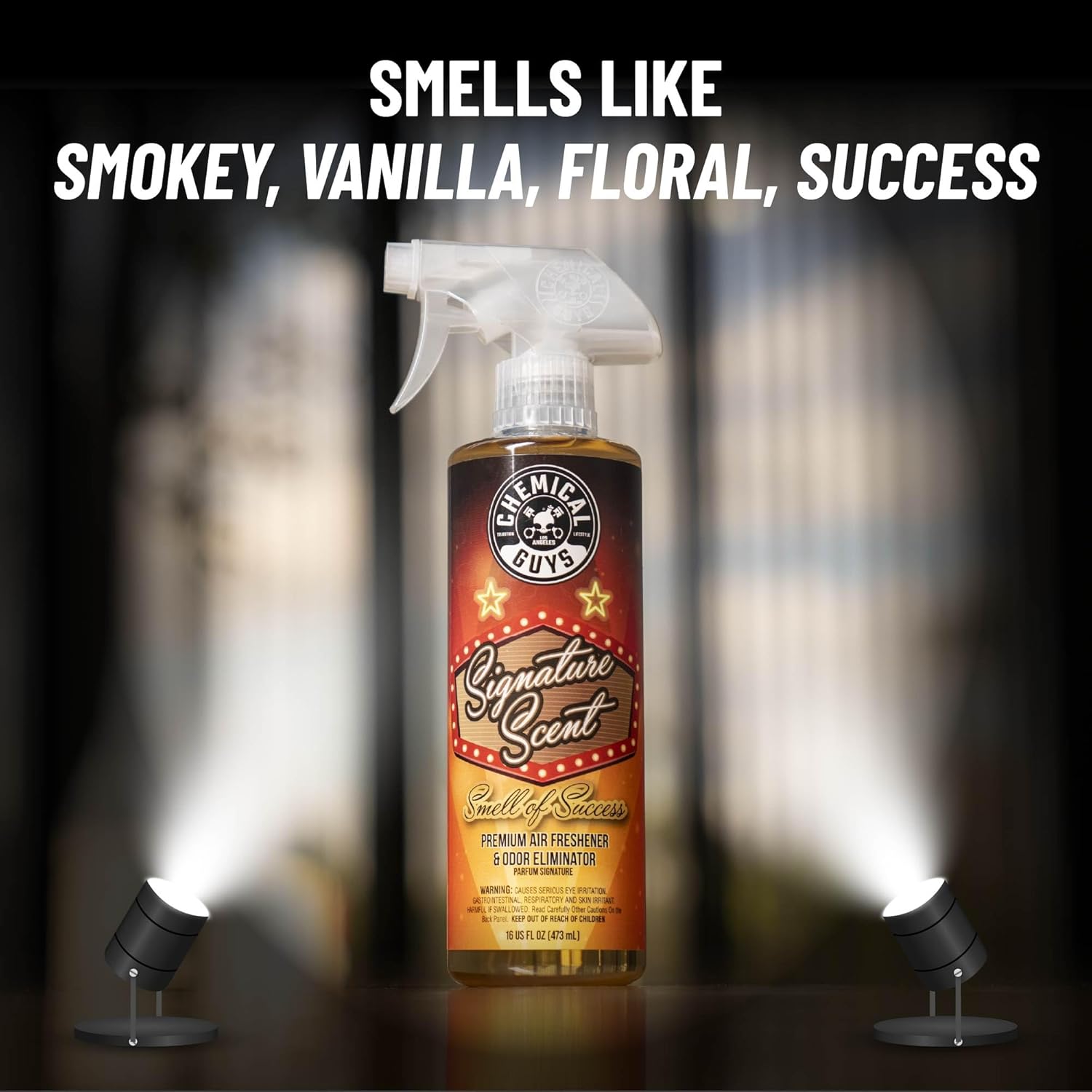 Chemical Guys AIR_069_1602 Signature Scent Premium Air Freshener and Odor Eliminator, Long-Lasting Scent, Great for Cars, Trucks, SUVs, RVs & More, 16 oz (2 Pack)