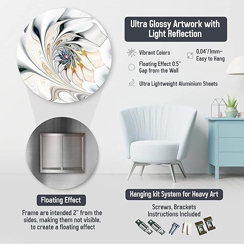 Miniatura 5 de mt8353-c23Boat Pier At Sunset Seascape Foto Círculo pared arte, 23" x 23"