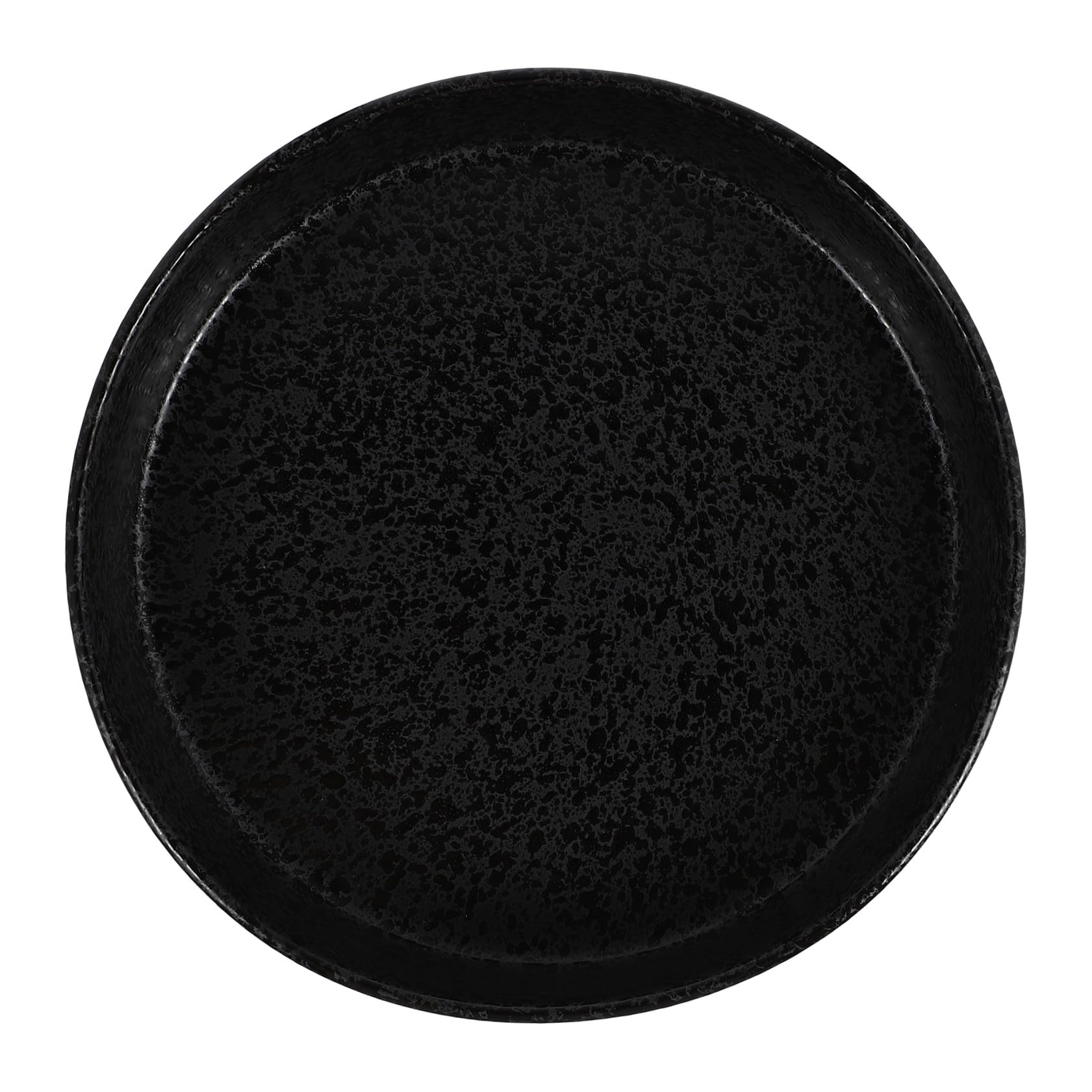 Pot de fleurs céramique noire 20cm jardinière intérieur maison