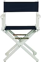 Vista 332 de Silla de Director de 18" Marco Blanco Lona Rosa