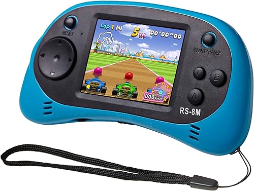 Miniatura 10 de Reproductor de videojuegos portátil de mano para niños con 200 juegos, pantalla IPS de 16 bits de 2.5 pulgadas, mini máquina electrónica retro para