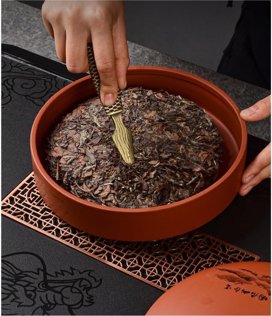 Tea Canisters for Loose Tea Creative Stackable Tea Cake Jar Purple Sand Ceramic Tea Jar Loose Tea Storage Container Jar Kitchen Food Storage Jar Ceramic Airtight Tea Canister(E)