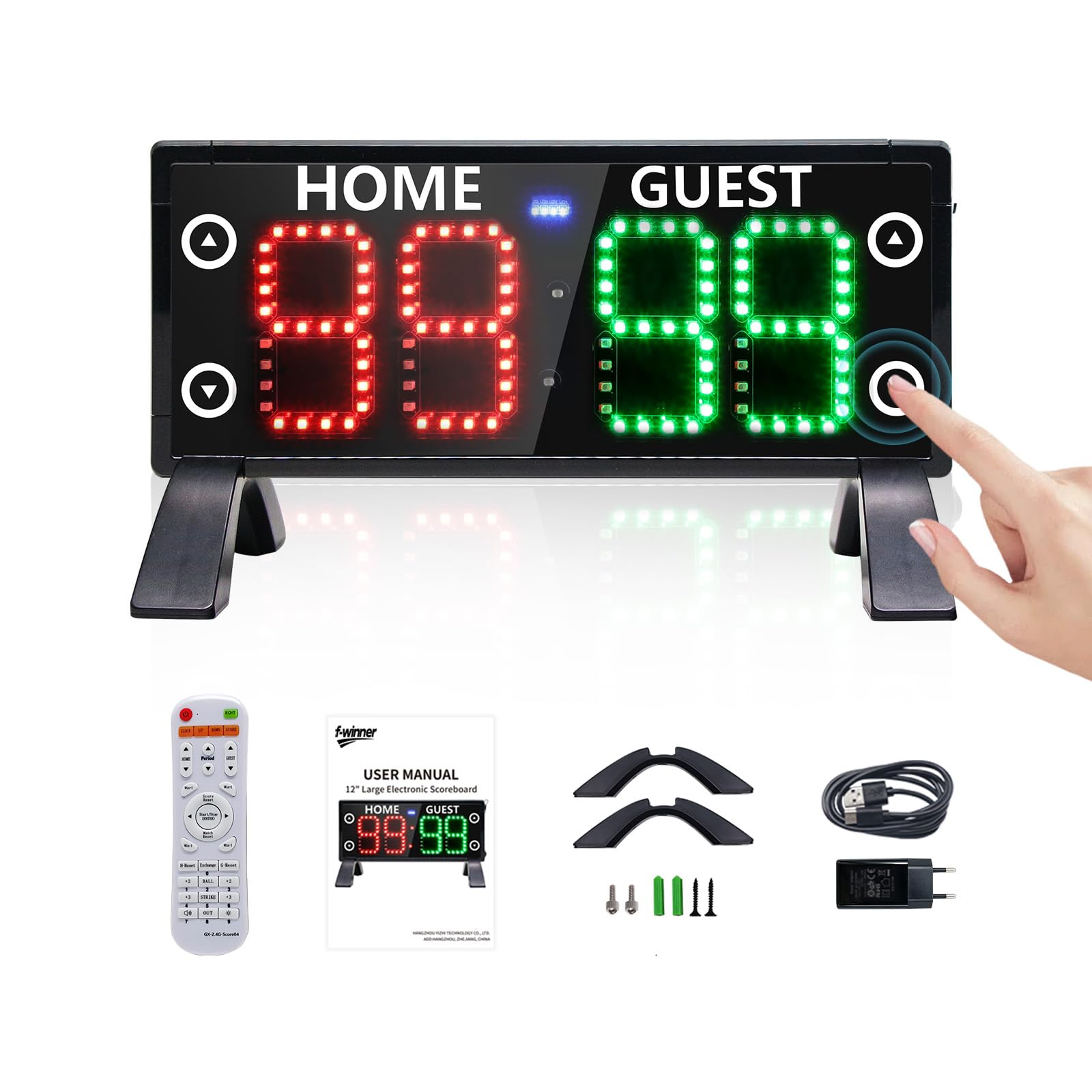 Marcador digital táctil portátil LED electrónico