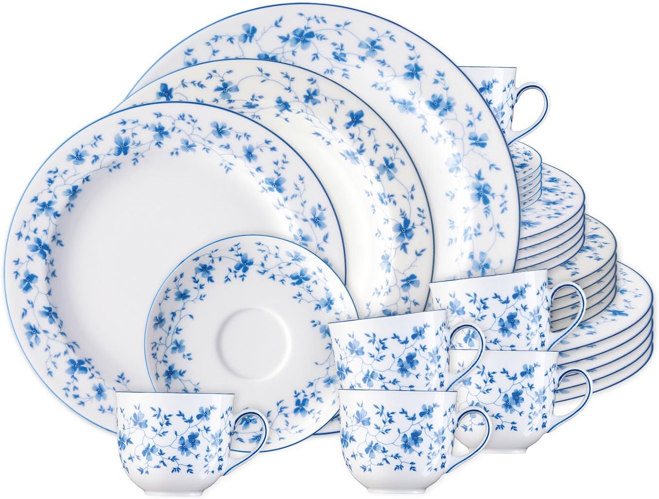 Plato De Pastel Arzberg Form 1382 – Flor Azul 19,2 Cm, Porcelana Vintage (Alemania)