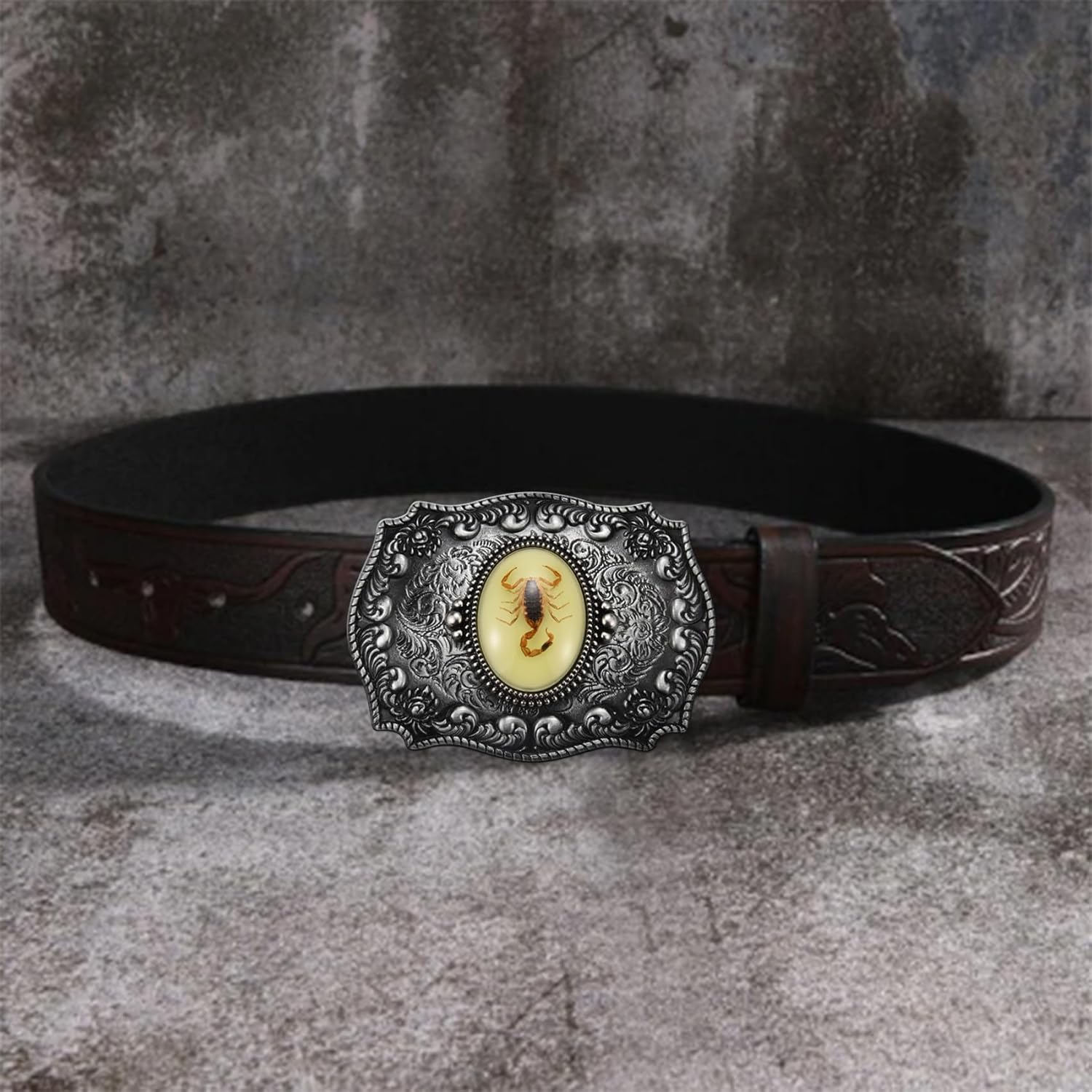 Western Scorpion Belt Buckle for Men, Texas American Novelty 3D Scorpion Belt Buckles Halloween - Image 4