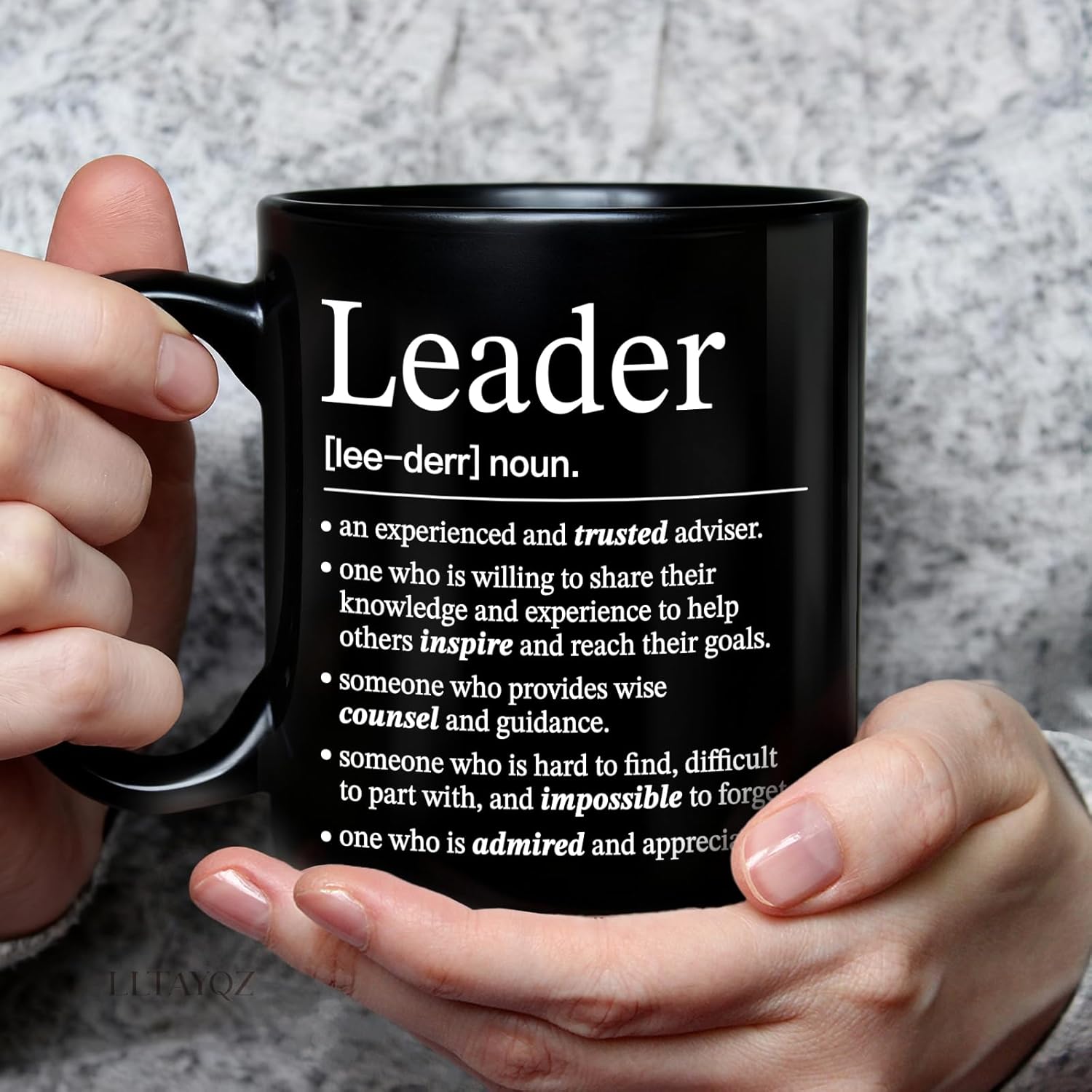 Leader Definition Mug Gift for Men, Thank You Mugs Gifts for Team Leaders, Boss Day Birthday Thanksgiving Christmas mugs gift for Him Her, Appreciation mug gifts Ideas for Coworkers, Teacher, boss-55 - Image 6