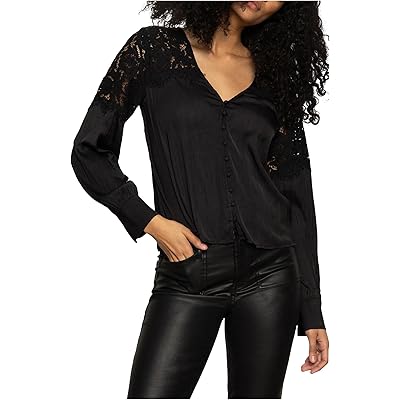 Sanctuary Falling Forward Blouse black