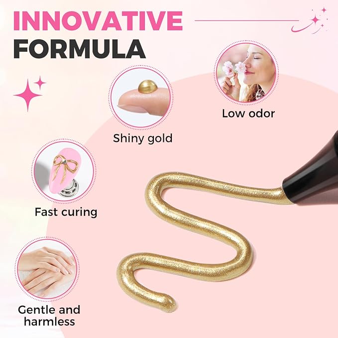 UNA GELLA Esmalte 3D Gel Metálico Bronce Dorado 15g miniatura 7