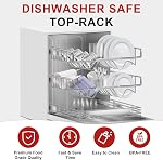 Upgraded Slicer/Shredder Attachments for All KitchenAid Stand Mixers, Food Slicers Cheese Grater Attachment, Salad Maker Accessory Vegetable Chopper with 4 Blades - Dishwasher Safe