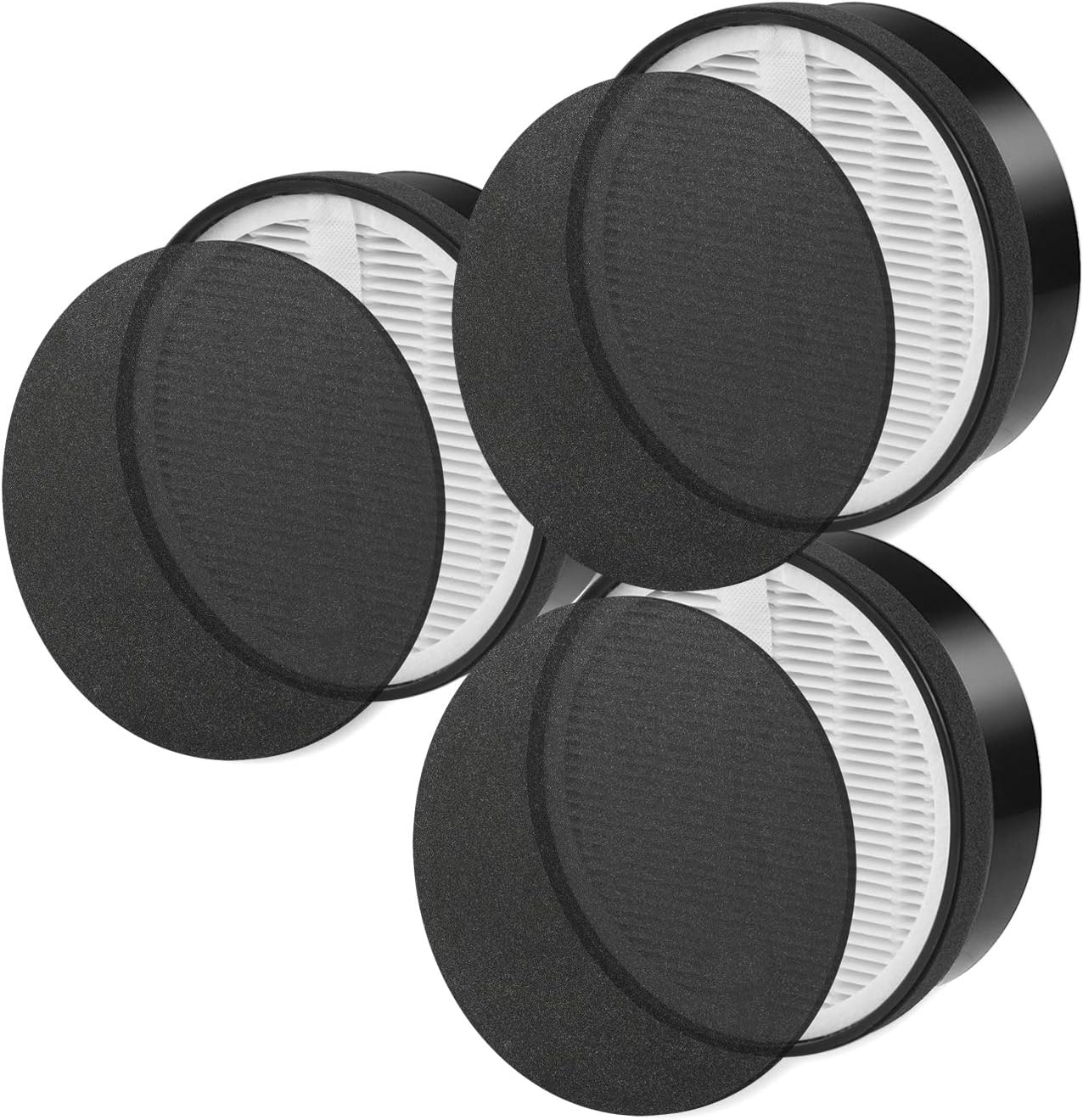DerBlue 3 Sets True HEPA Filter Compatible with LV-H132, Activated Carbon Filters Set, Part # LV-H132-RF
