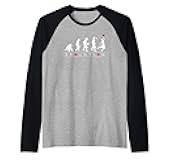 Evolution of Basketball with the funny human evolution man Raglan Baseball Tee