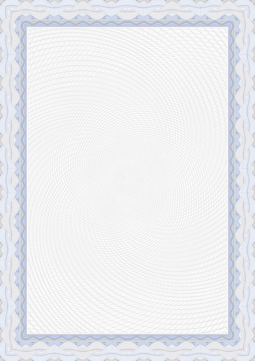 indigo Certificate Paper for Awards 200 GSM Premium A4 Printed Paper for Awards Pack 30 (Blue Border)