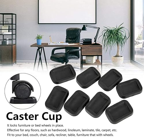 Miniatura 2 de Tapón para muebles de cama paquete de 4 tapones para ruedas tazas para muebles tazas de goma maciza de alta calidad tazas para muebles que se