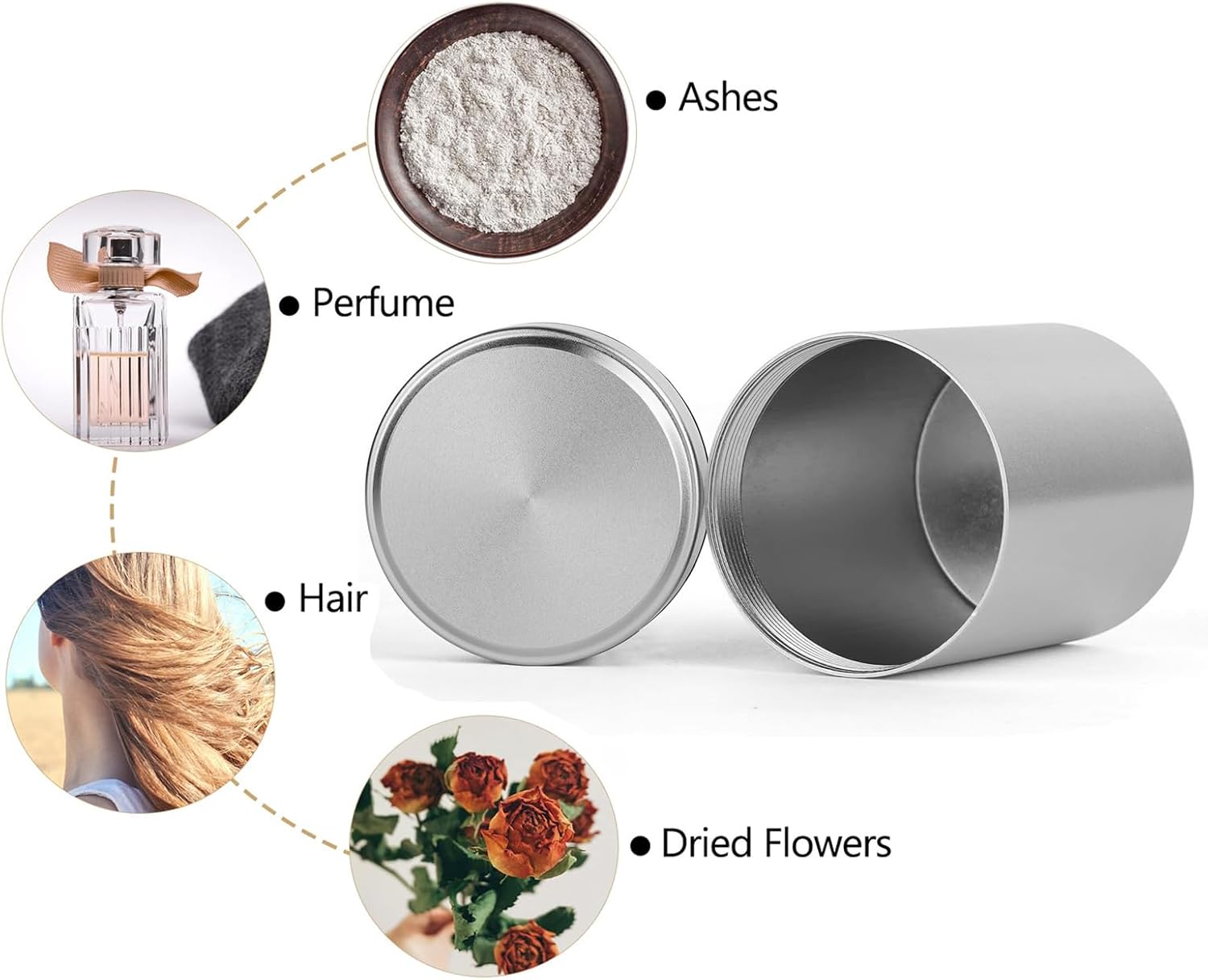 Small Urns for Human Ashes 2.75 Inch Set of 4 Mini Cremation Urn for Ashes Adult Aluminum Butterfly Flower Memorial Ashes Keepsake Urn Sharing for Female Male
