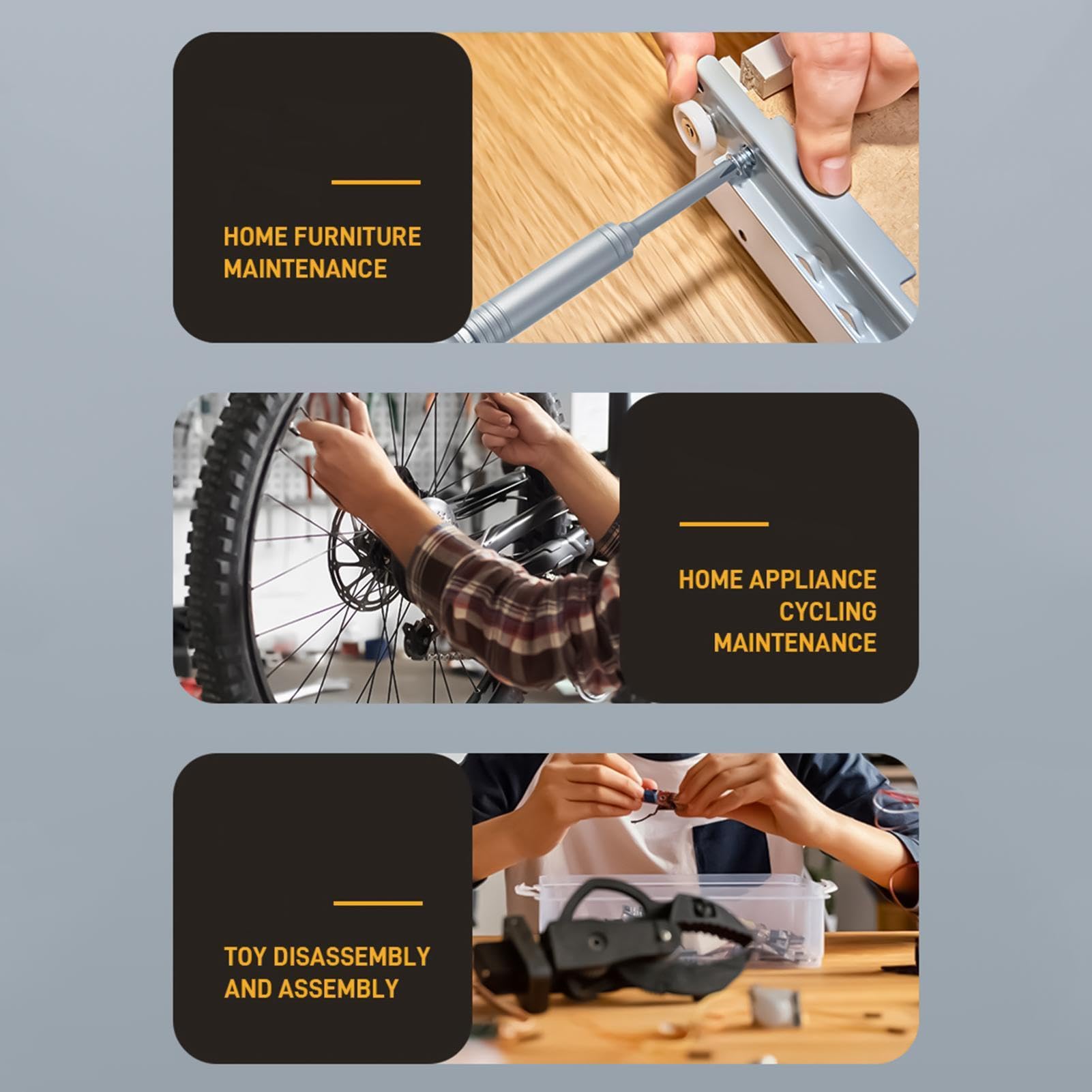 Juego de Destornilladores de Carraca Herramienta manual magnética de | Kit de Atornillador de Carraca para Montaje de Muebles, Reparación Electrónica, Reparaci