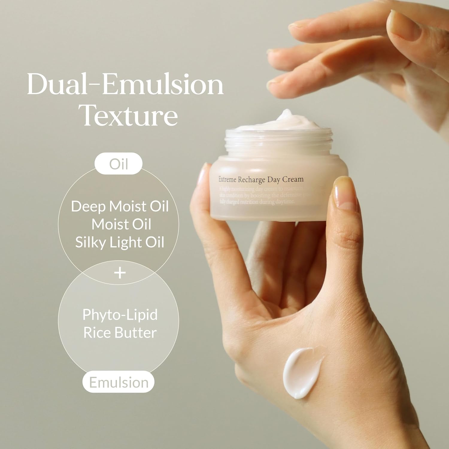 LU'PIUM Extreme Recharge Day Cream – Vegan Moisture Shield & Barrier Repair Cream for Dry or Sensitive Skin, 5 Plant Mucin Complex & Liposome Nutrition, Inspired by Korean Skincare - Image 6