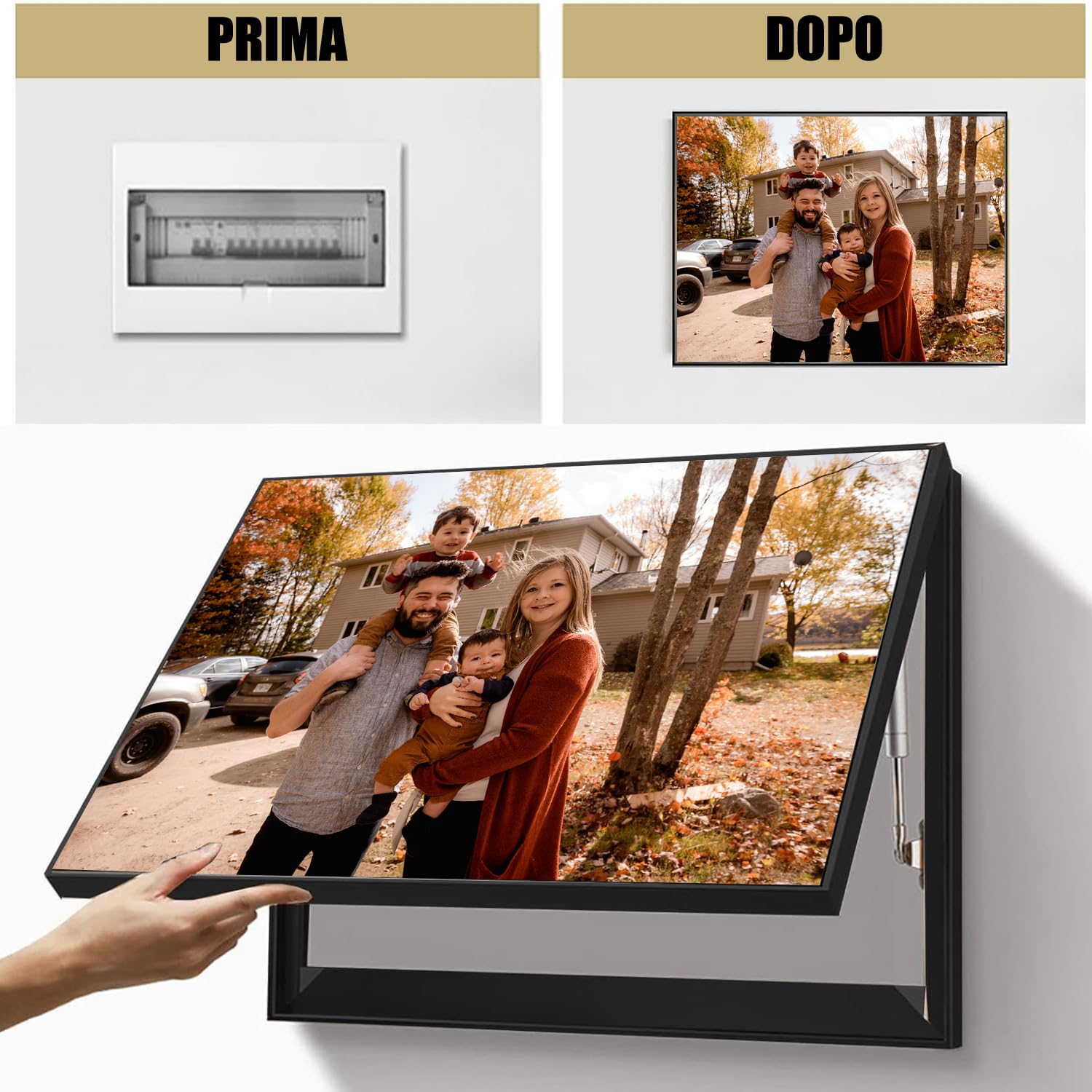 GIFART Copri Quadro Elettrico Personalizzato con foto - Copertura Cassaforte o Impianto elettrico - Quadro Decorativo Arredamento Personalizzabile con foto o paesaggio (40x50 cm)
