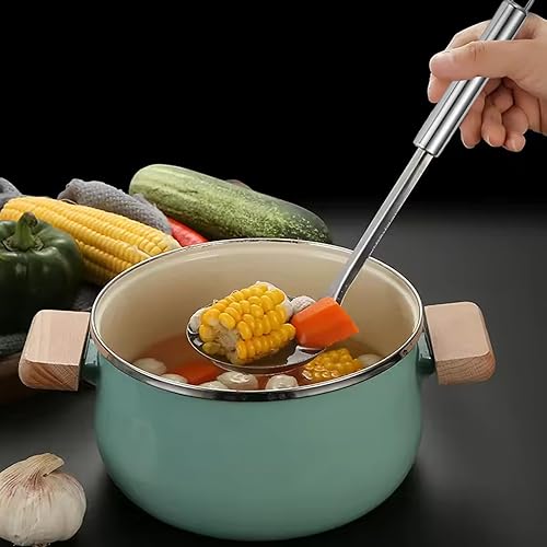 Miniatura 3 de Stainless Steel Cooking Utensils Set, 2Pcs Hangable Spatula and Skimmer with Leakage Holes