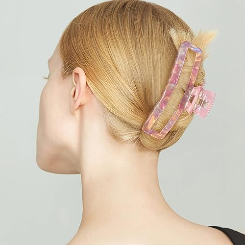 Miniatura 3 de Jayongnee - Pinzas de pelo grandes y antideslizantes para mujeres y niñas, pinzas de sujeción fuerte para cabello finomedio grueso