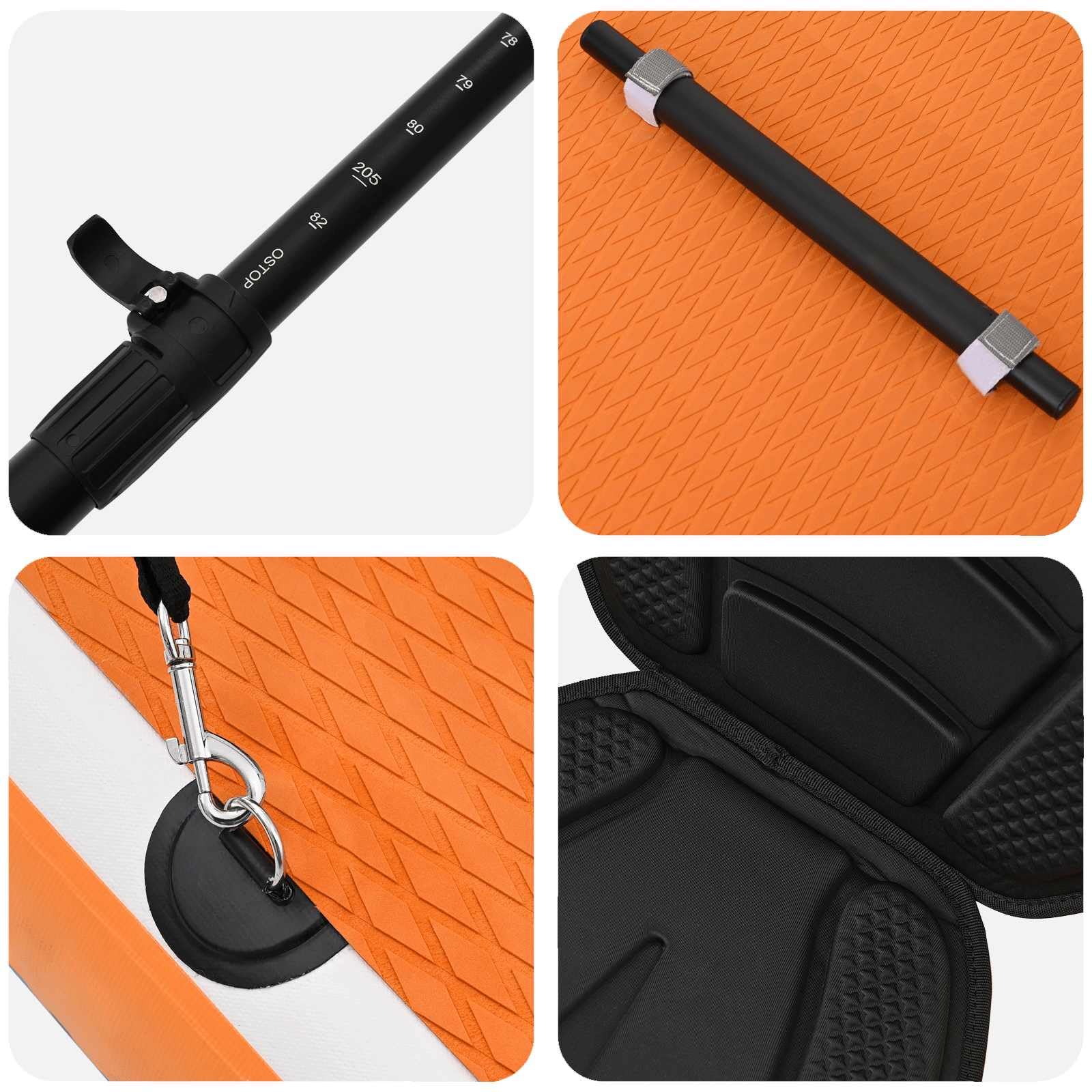 Mangloder - Tabla de surf con asiento 2 en 1 para deportes acuáticos, portátil, tabla de yoga y touring para río lago, incluye bomba, aleta, leash, mochila para adultos