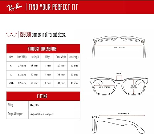 Miniatura 6 de Ray-Ban Aviator Metal II RB3689 - Lentes de sol de aviador para hombre y mujer + paquete con kit de gafas de diseño iWear de cortesía