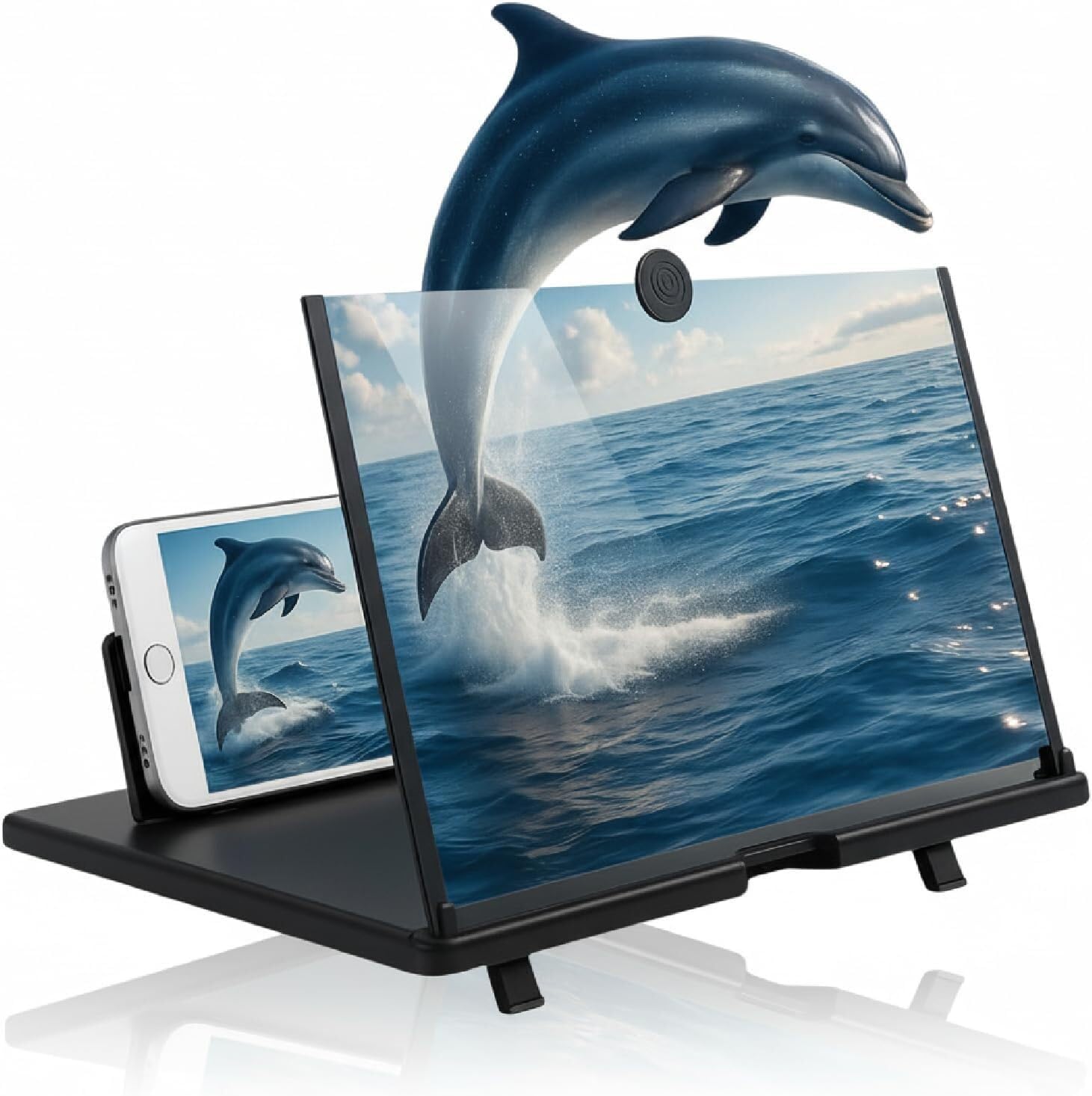 Portable 3D HD Phone Screen Magnifier, 2026 New Thin Foldable Screen Amplifier for Mobile Phone,3D Magnifying Screen for Elderly 12025VC