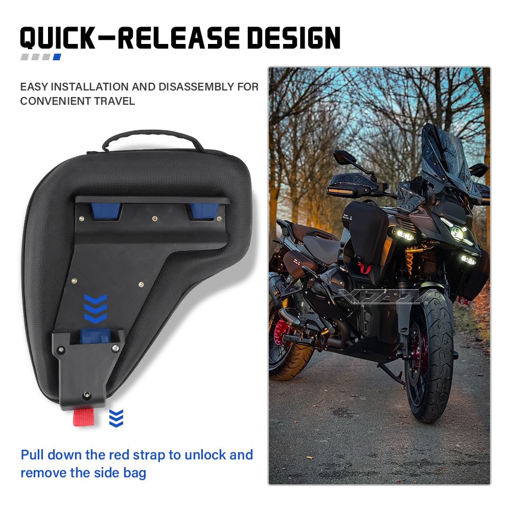 Para BMW R 1300 GS Adventure Bolsa de Nylon Rígida para el Enfriador de Radiador R1300GSA 2024+ Marco Frontal Bolsa de Almacenamiento Accesorio para Herramientas