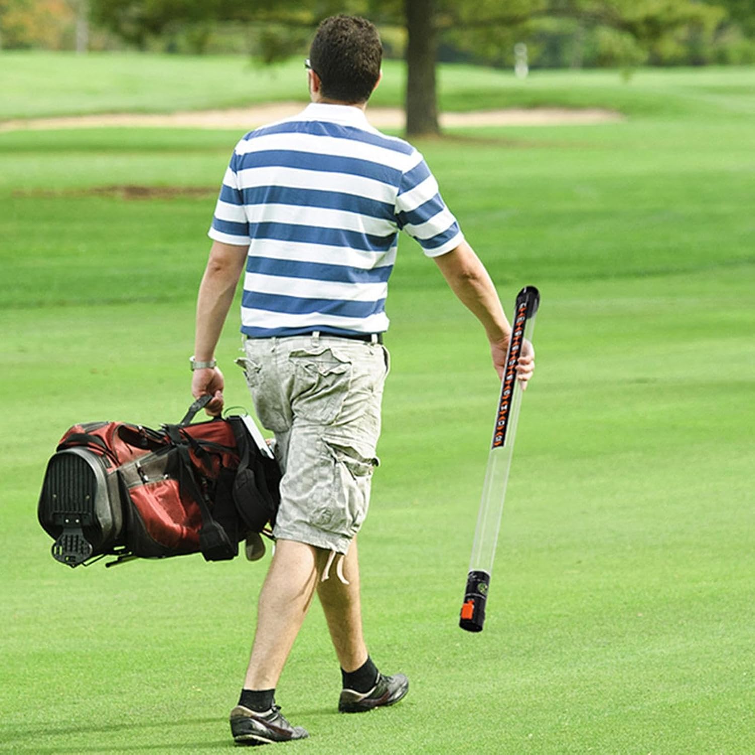 Golf Ball Picker Upper Tube, Multifunctional Transparent Pickup Retriever, Golf Ball Collector Tube, Lightweight Reusable Pick up Tools, Labor-Saving Collector Tube for Golf Park