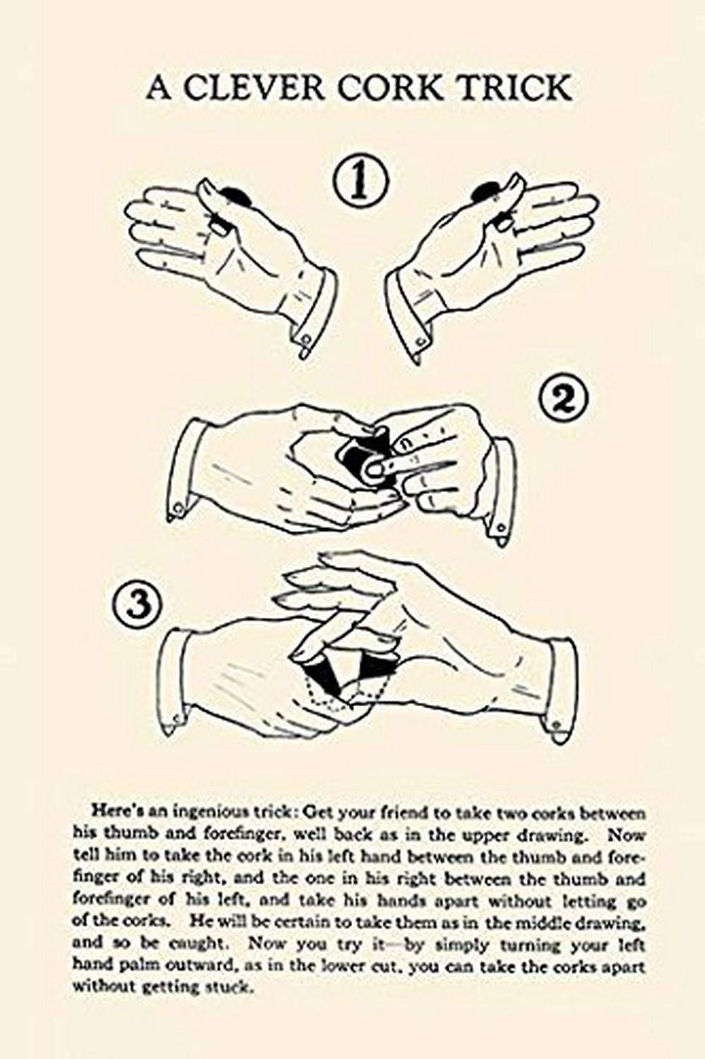 Buyenlarge A Clever Cork Trick - Gallery Wrapped 28"X42" Canvas Print, 28" X 42"